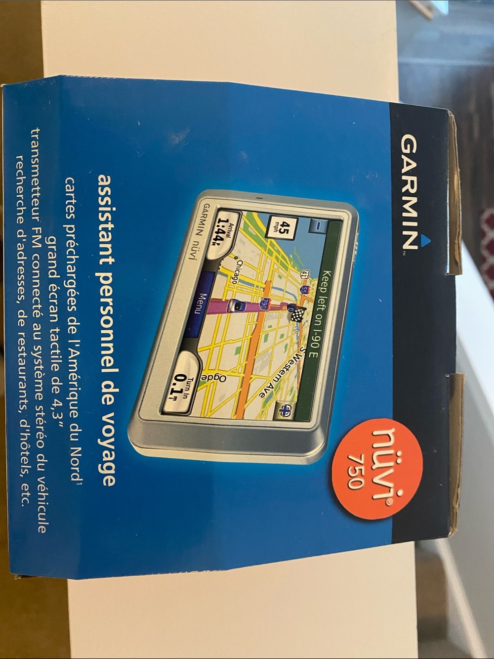 garmin nüvi 750 GPS Navigator - Blue, Silver